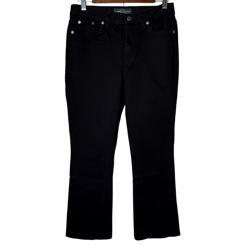 Lauren Ralph Lauren Black Bootcut Jeans Size 6 Womens Classic Denim